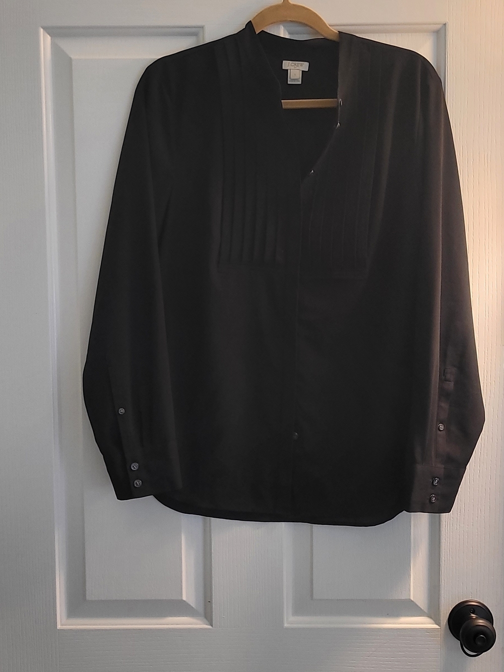 J. Crew Black Tuxedo Shirt